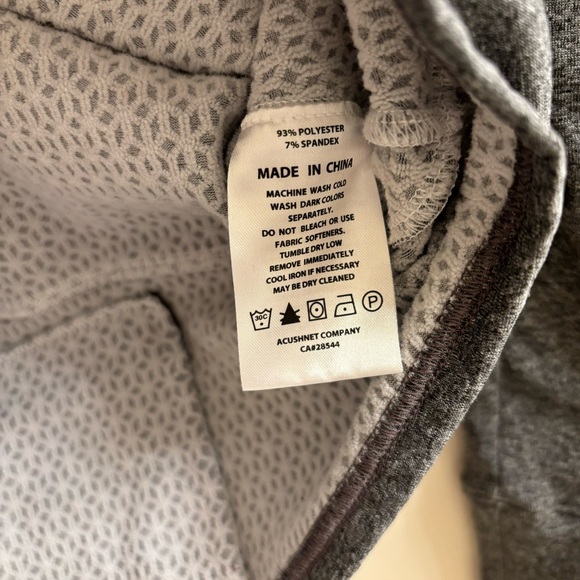 FootJoy Quarter Zip Pullover Sweater Men Small Gray Blue Golf Tech Performance - Picture 4 of 4